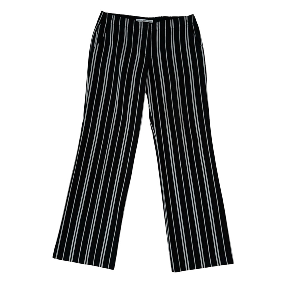 Tommy Hillfiger Vintage Dark Blue and White Straight Leg Pants Size 10